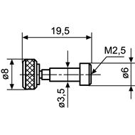 500808 Adapter für Sondertastspitzen für Universalmessgerät UNICHECK, Paar