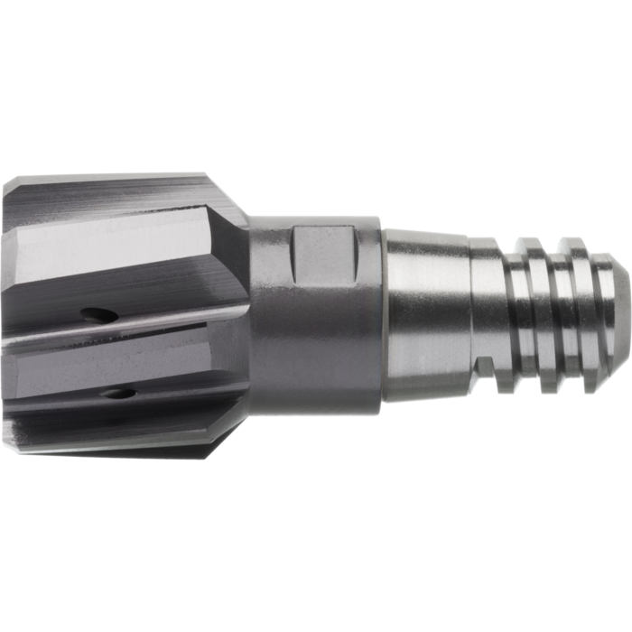 Wechselkopfreibahle VHM Gr. 12 &oslash;19mm H7 mit IK radial, TiAlN (VA), SW13