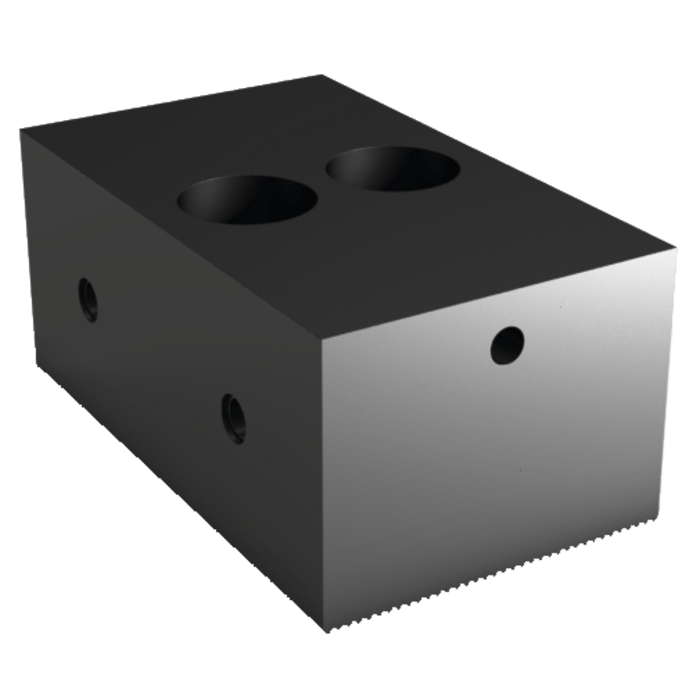 Festbacke 120mm breit 54mm hoch Spannflaeche: glatt