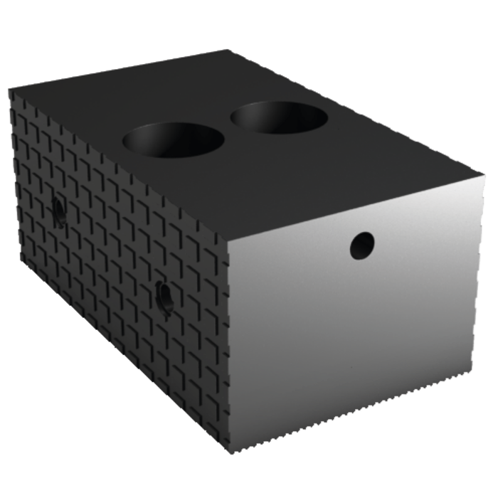 Festbacke 120mm breit 54mm hoch Spannflaeche: quadriert