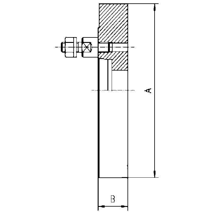 Drehfutter-Flansch DIN 55027 - Für 125mm Futtermontage
