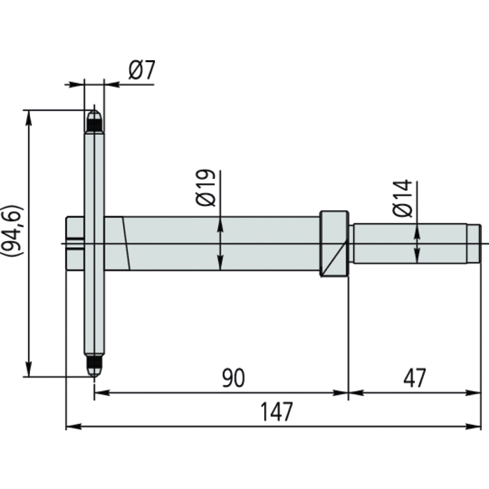Tiefentaster f&uuml;r H&ouml;henmessger&auml;te Linear Height LH-600D/E/F und QM-Height - 2