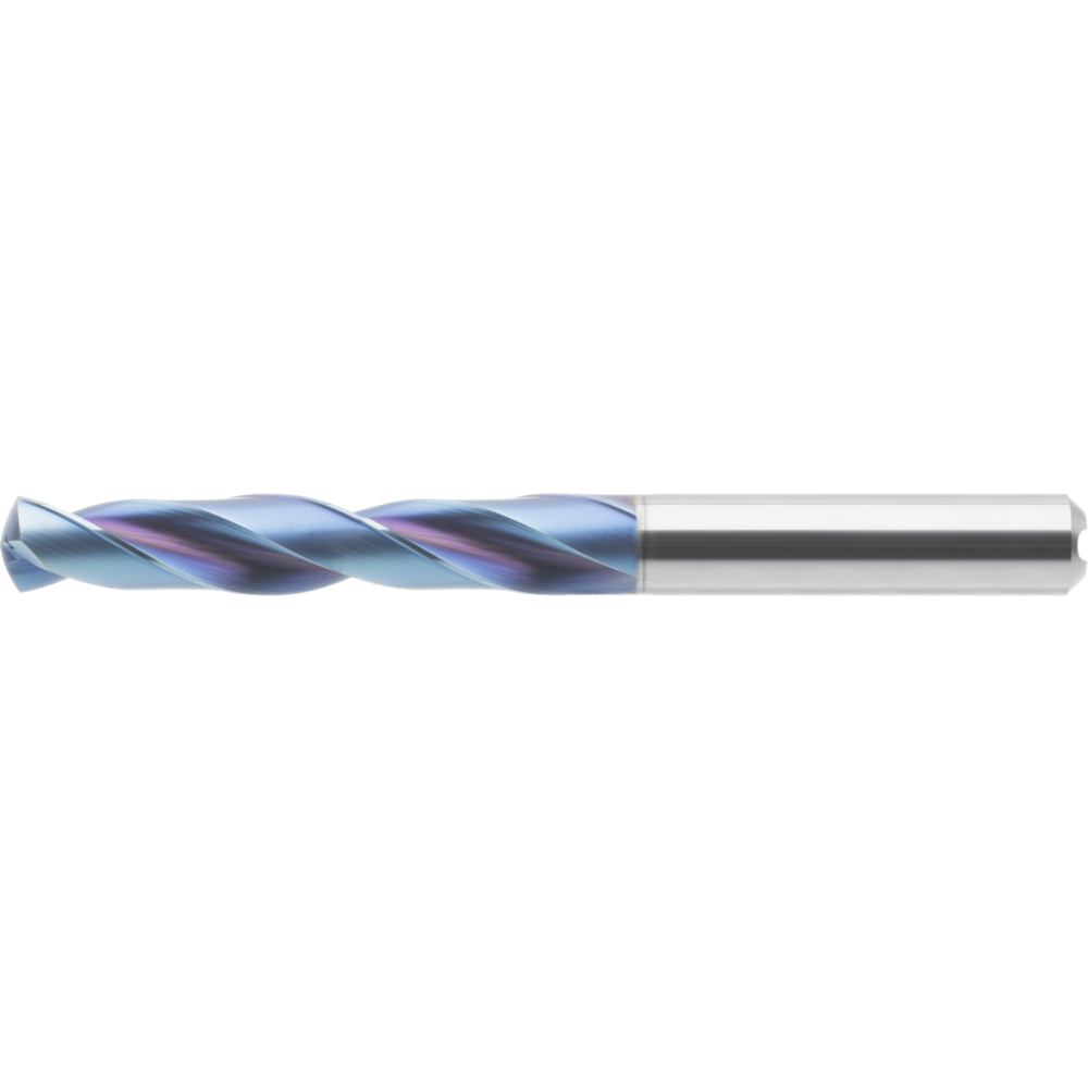 Spiralbohrer VHM HARD 5xD 1mm TiAlSiN mit IK