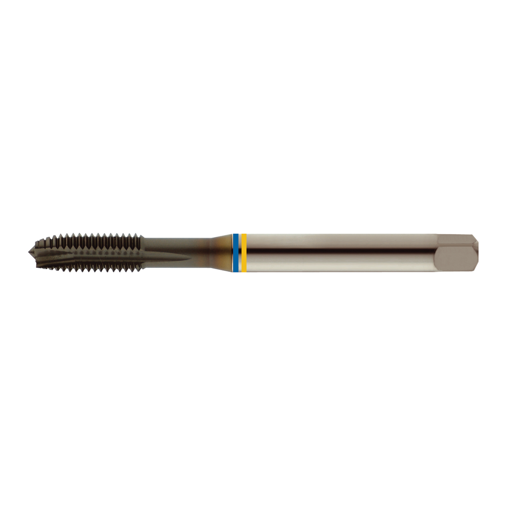 Maschinen-Gewindebohrer HSS-E PM DIN371B, M6 Durchgang TiCN