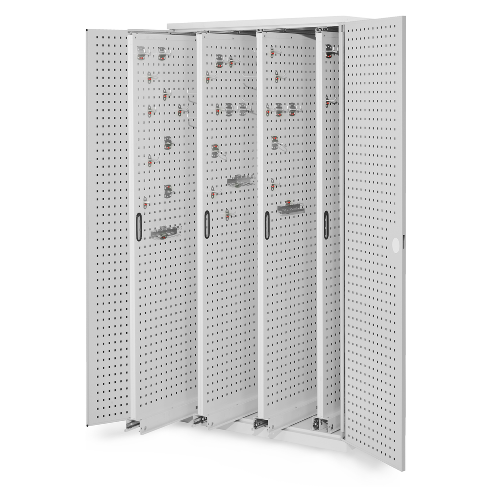 RasterPlan Vertikalschrank Modell 83 1950 x 1000 x 600 mm RAL 7035