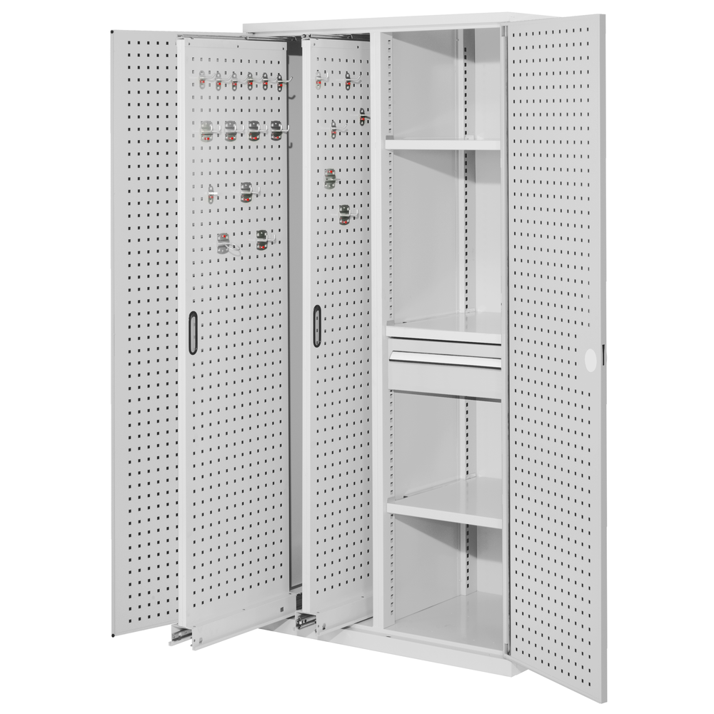 RasterPlan Vertikalschrank Modell 82 1950 x 1000 x 600 mm RAL 7035