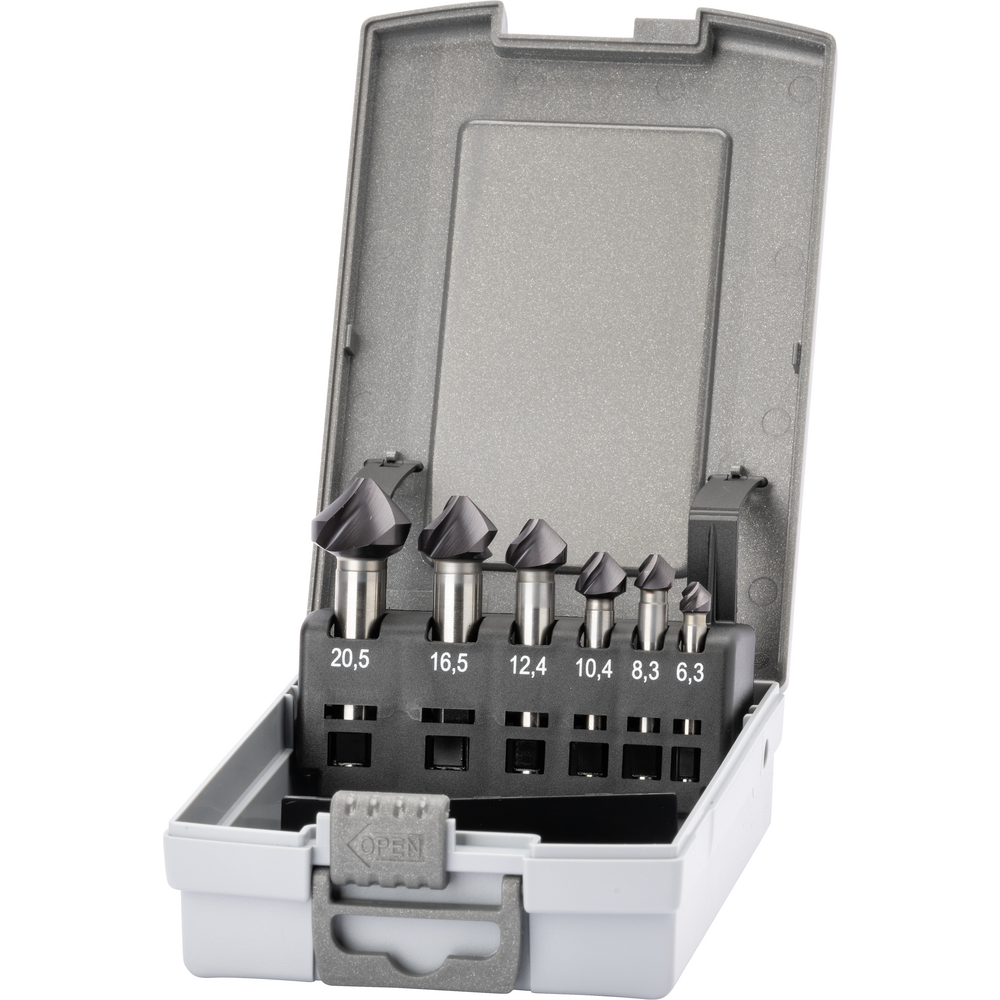 Kegelsenker-Satz HSS-E 90° 6,3-20,5mm FL3 spiralisiert