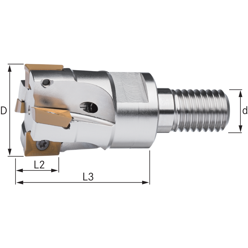 Einschraubfräser 25mm/M12, für 4 x AP..1003