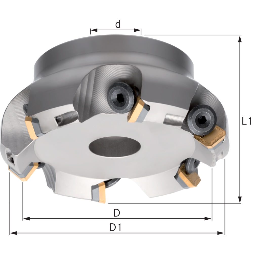 Planfräser 45° 100x32mm für 6 x SE.. 1203