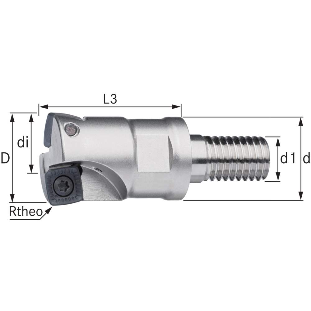 Hochvorschub Einschraubfräser 42mm für 5 x XCN..09