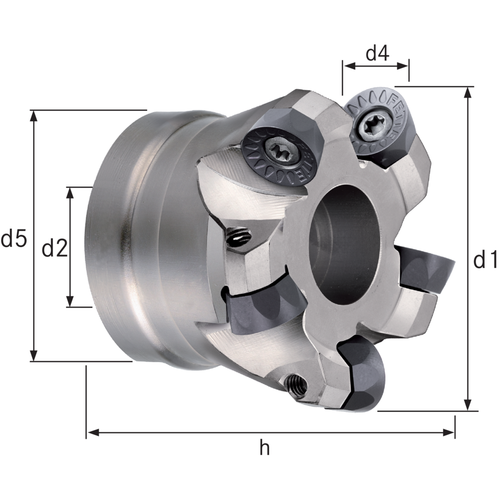 Plan-und Kopierfräser 100mm für 7 x OCKX/XCKX/RCKX/SAHT