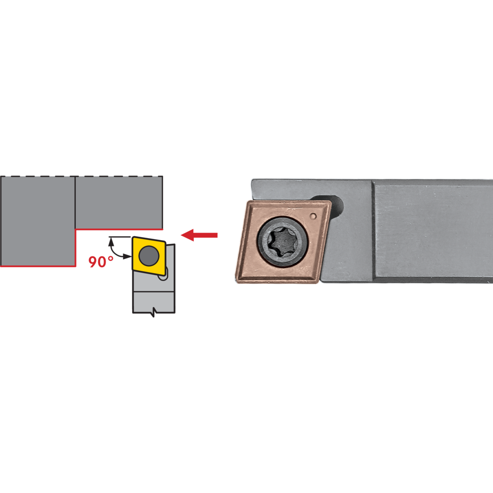 Klemmhalter SCAC-L 0808 X06-A, 90°, für CC..0602..