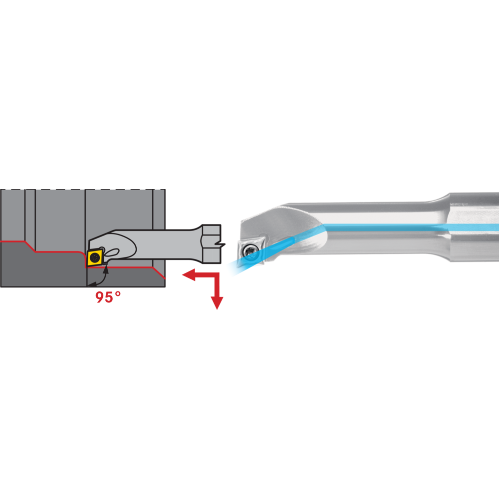 Bohrstange HSS AH1012K SCLC-R-06 95°, CC..0602.., IK