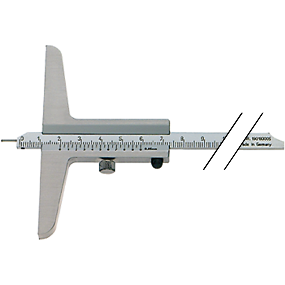 Tiefenmessschieber 150mm (0,05mm) mit Stahlstift 1,5mm