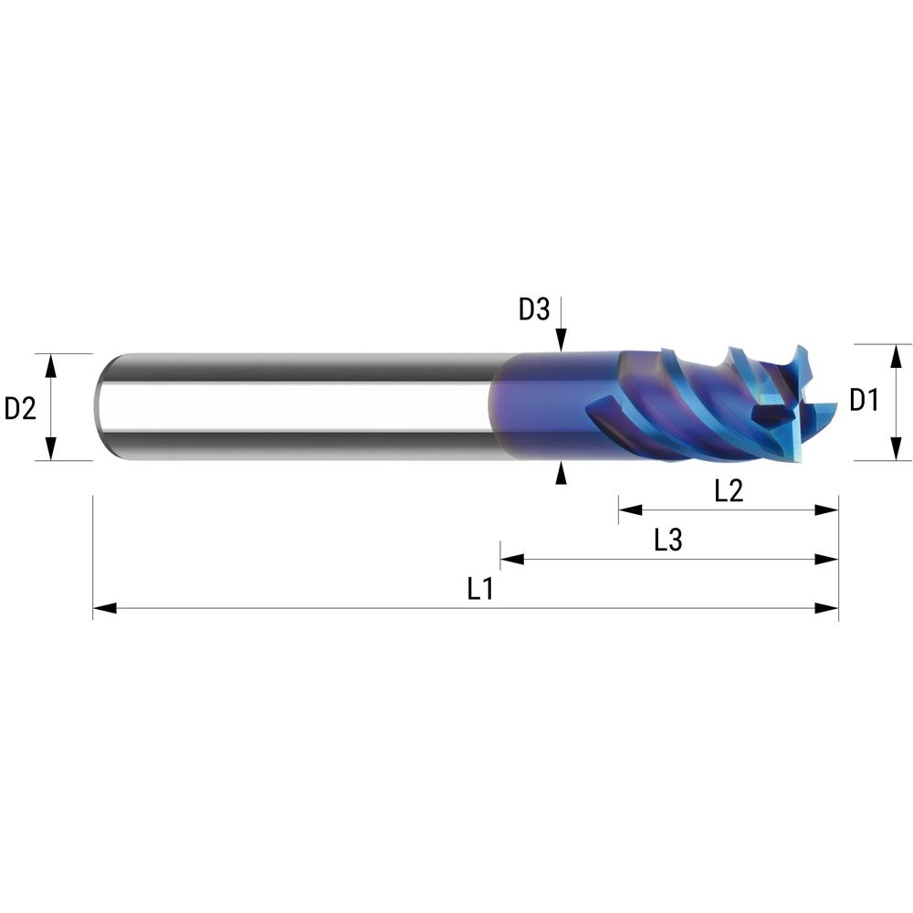 VHM-Schaftfräser ecoSpeedcut-Universal ALUNIT-S-beschichtet DIN 6535-HA VHM-Schaftfräser ecoSpeedcut-Universal ALUNIT-S-beschichtet DIN 6535-HA