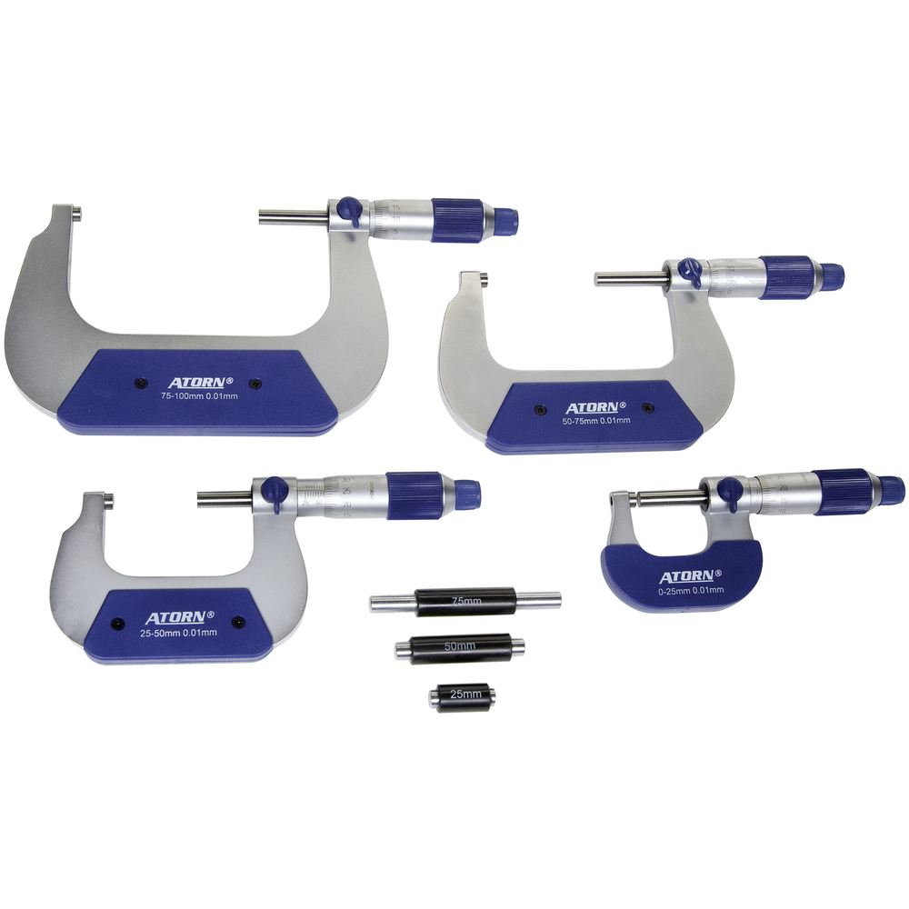 Bügelmessschraube 0-100mm (0,01mm) mit Friktionskupplung