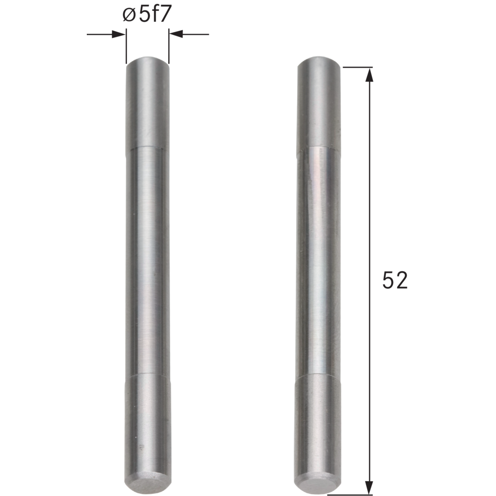 Messeinsätze zylindrisch ø5mm L=52mm