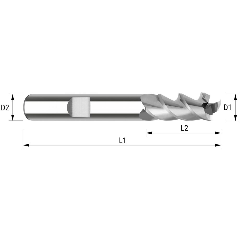 Produktbild von HSS Schwalbenschwanzfräser 14 Mm Mit 60° Winkel – Gerader Schaft, CNC-Fräser Für Stahl Und Gusseisen