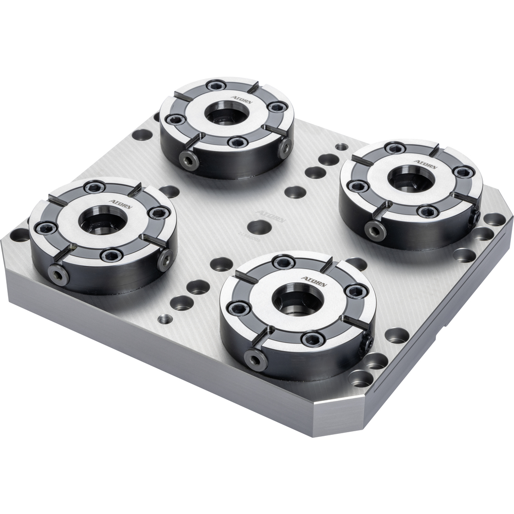 Nullpunktspannsystem 4 Spanntöpfe (H=72mm)