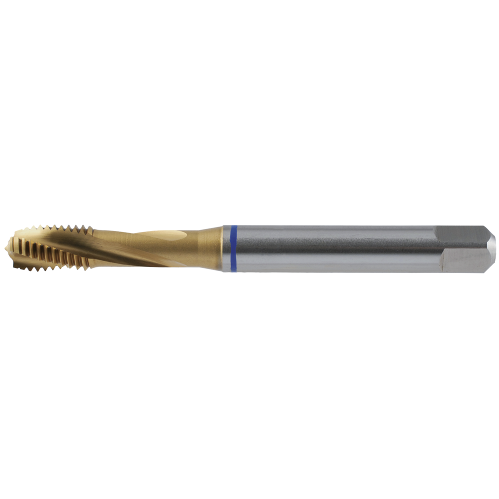 Maschinen-Gewindebohrer HSS-E DIN371C 15° M3 Grundloch TiN