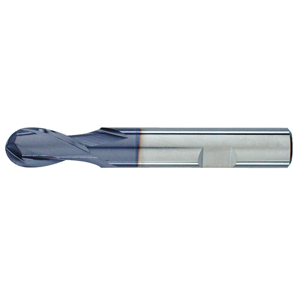 Radiusfräser VHM 3mm Z=2, lang, Schaft HB, TiAlN