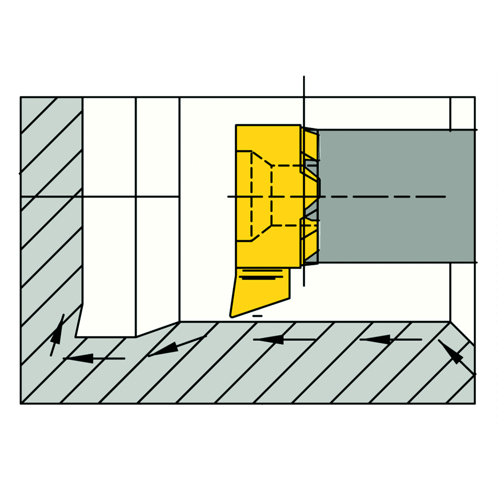 Schneideinsatz RS08.1846.02 HM Ausdrehen/Kopieren Apmax=0,6/Dmin=7,8mm AL41F