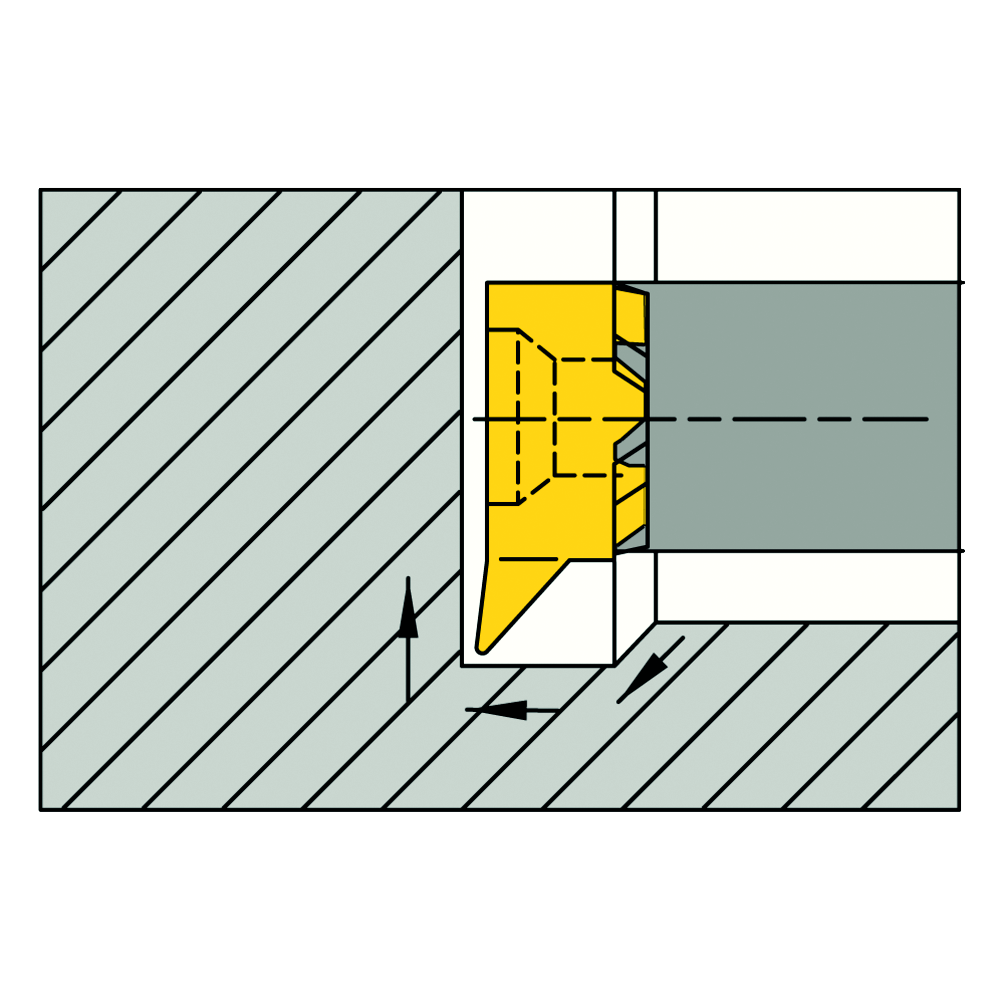 Schneideinsatz RS08.2555.02 HM Kopieren tmax=1,0mm Dmin=7,8mm AL41F