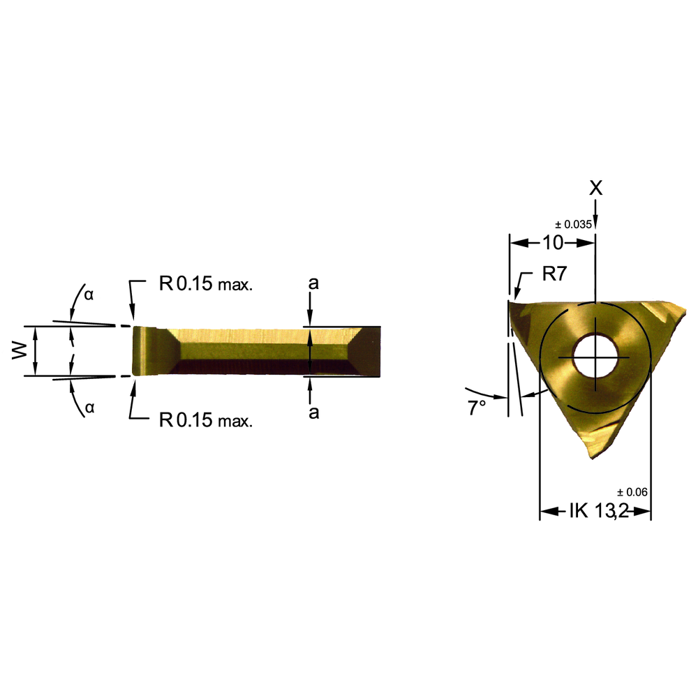 Schneideinsatz DED.0050.00-D AL41F für Sicherungsnuten DIN471/472 0,5mm