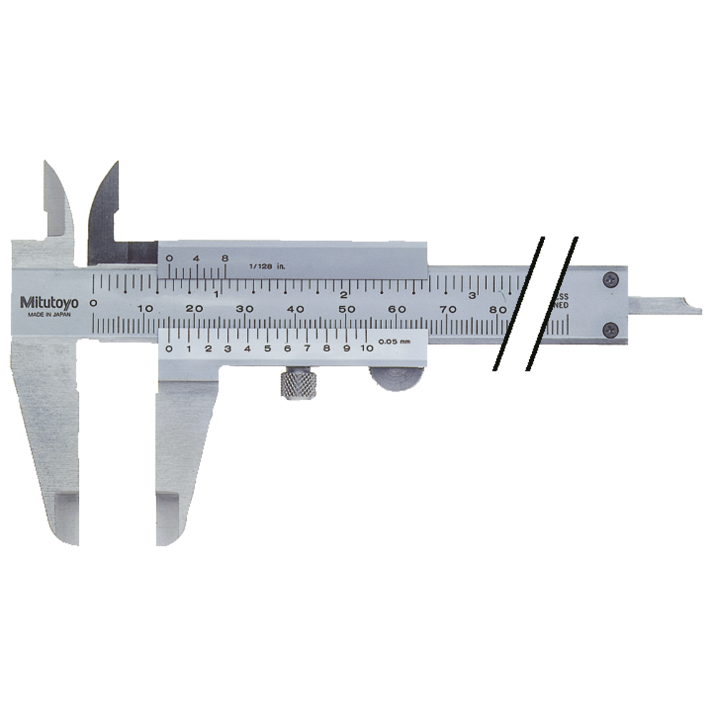 Messschieber 150mm (1/128''x0,05mm) Feststellschraube unten