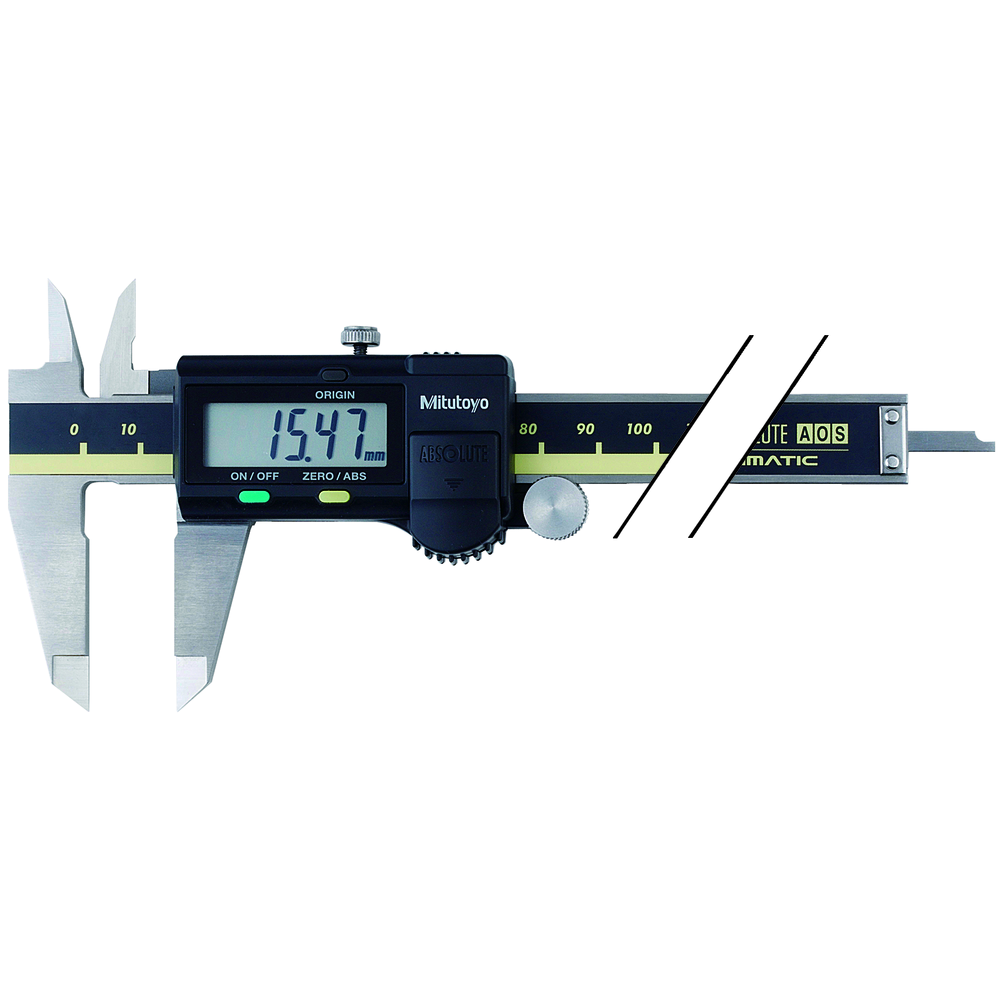 Messschieber digital 150mm (0,01mm) ABS AOS mit Antriebsrolle und Datenausgang