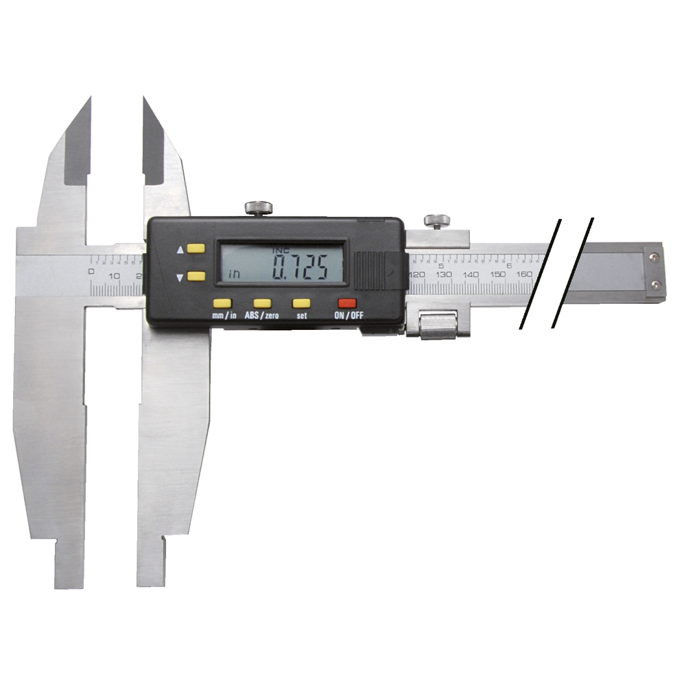 Werkstatt-Messschieber digital 300mm (0,01mm) mit Messerspitzen, Feineinstellung