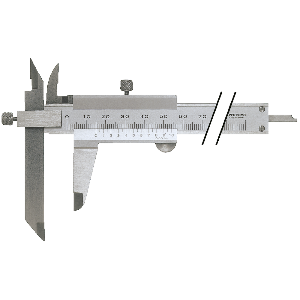 Sondermessschieber 150mm (0,05mm) mit verschiebbarem Messschenkel