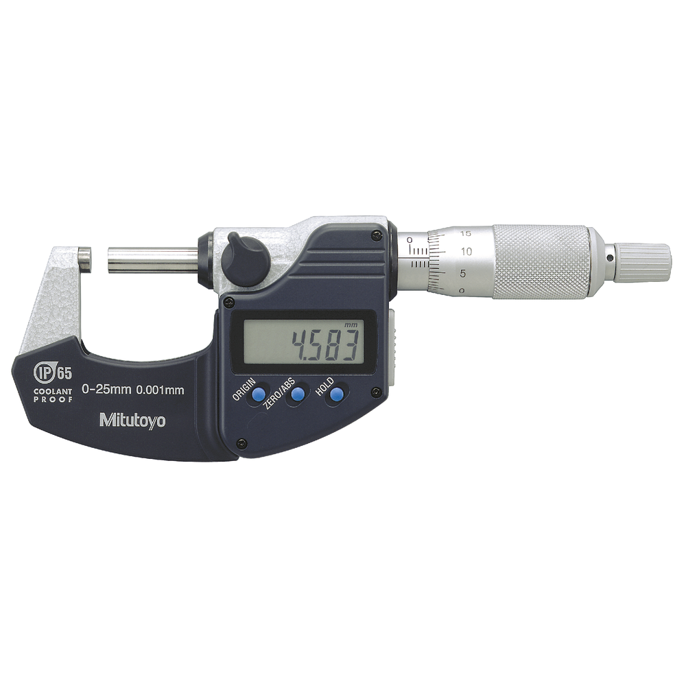 Bügelmessschraube digital 0-25mm (0,001mm) IP65 mit Datenausgang