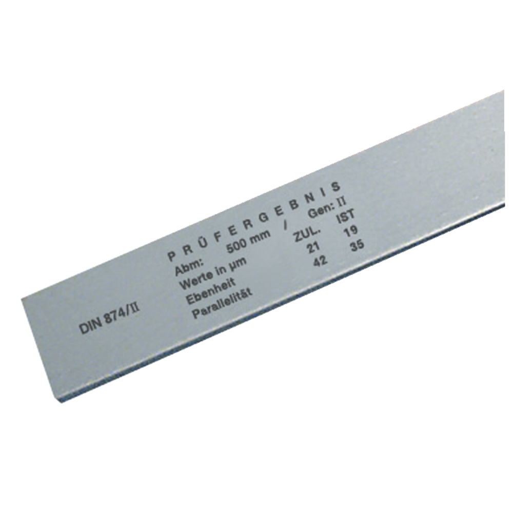 Flachlineal DIN874/2 500x30x6mm Spezialstahl Form A