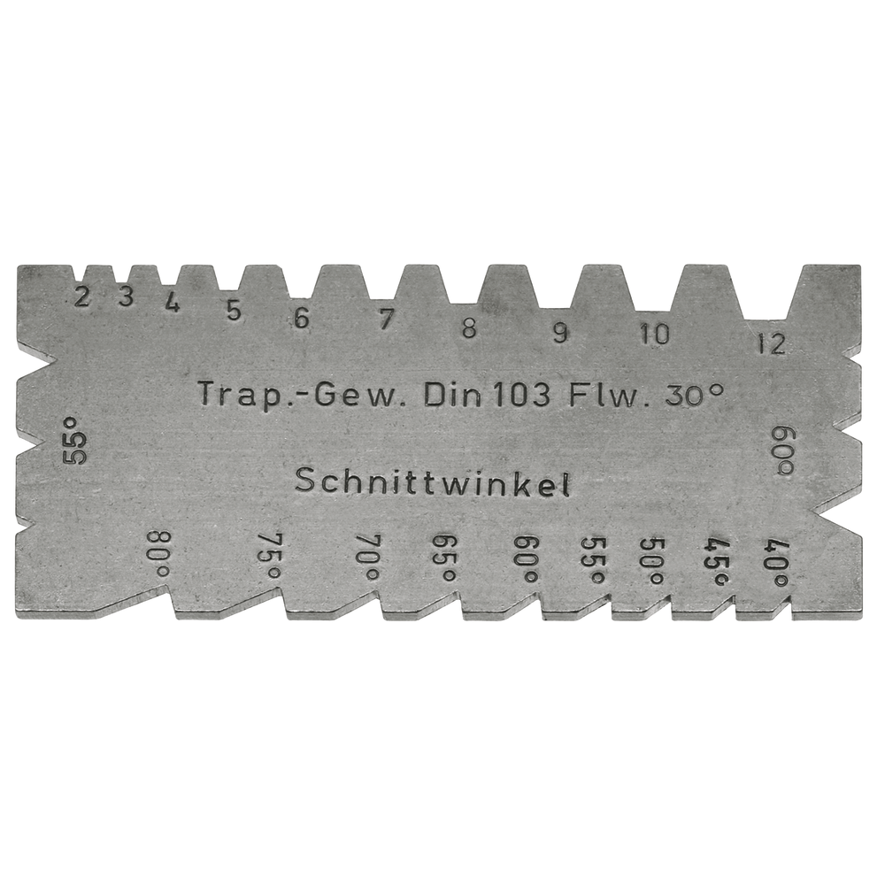 Komb. Dreh-u. Gewindestahllehre 90x40x2mm