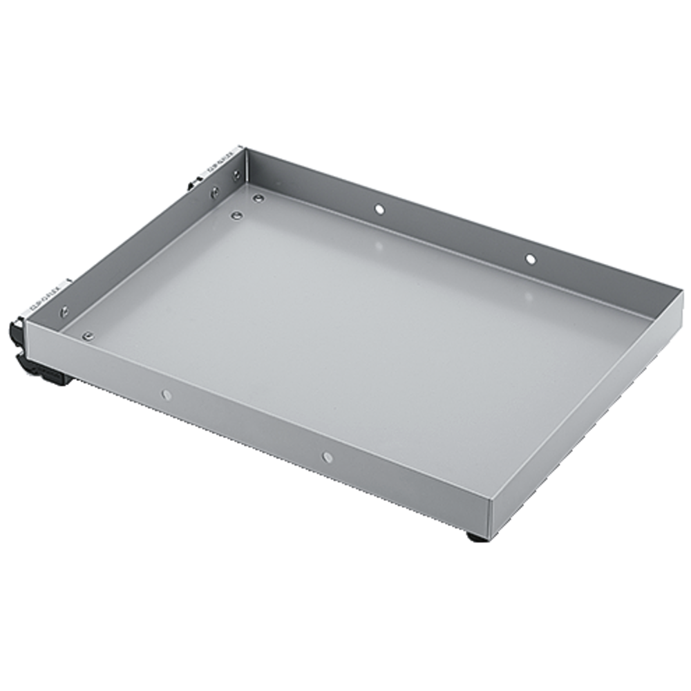 Tablar MINI (0/45°) Innenmaße LxBxH 110x170x30mm RAL9006 inkl. Sockeln