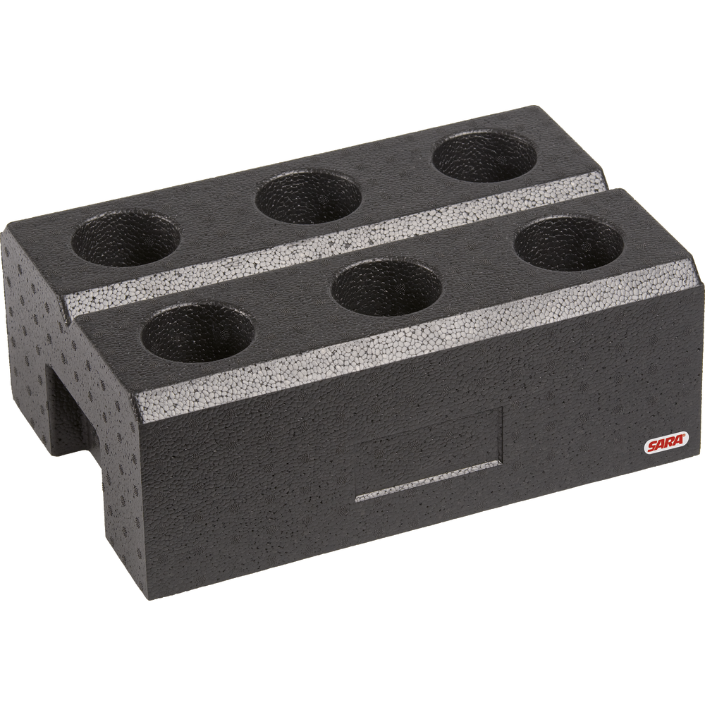 CNC-Werkzeugträger aus Schaumstoff SK50 für 6 Aufnahmen