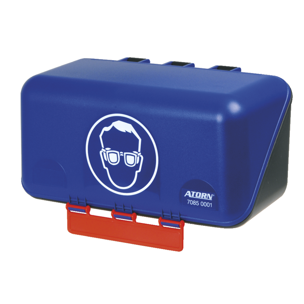 Sicherheitsbox für 1 Schutzbrille, BxHxT: 236x120x120mm, blau