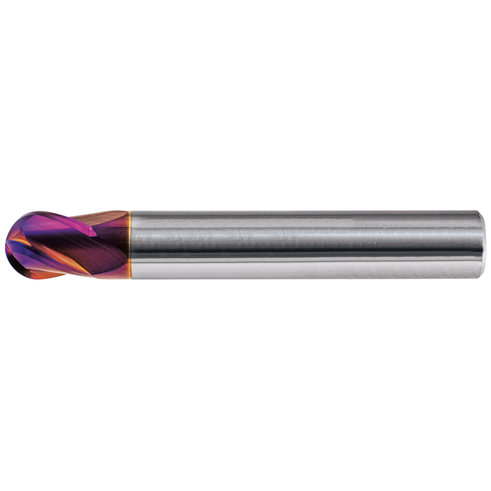 Radiusfräser VHM kurz ø 1x1,5x3,5x57mm Z=4 HA RockTec PRO
