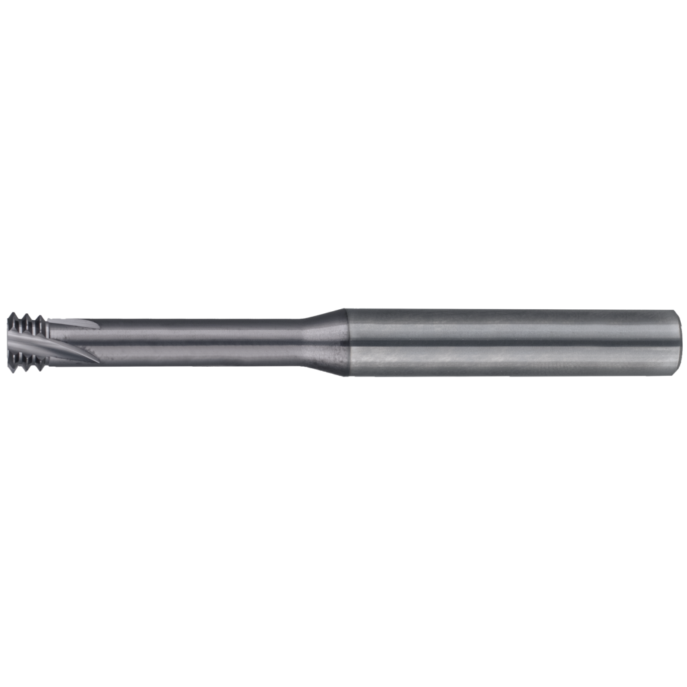 Gewindefräser VHM ISO M1,6x0,35 , L2=4,8mm , Z3 TiAlN