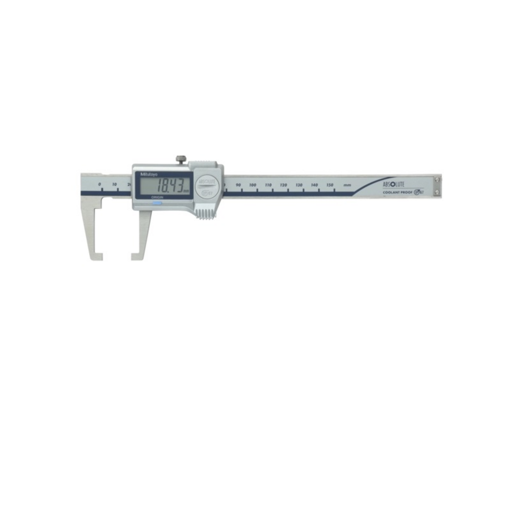 Sondermessschieber digital 150mm (0,01mm) IP67, nach innen gewinkelte Schnäbel