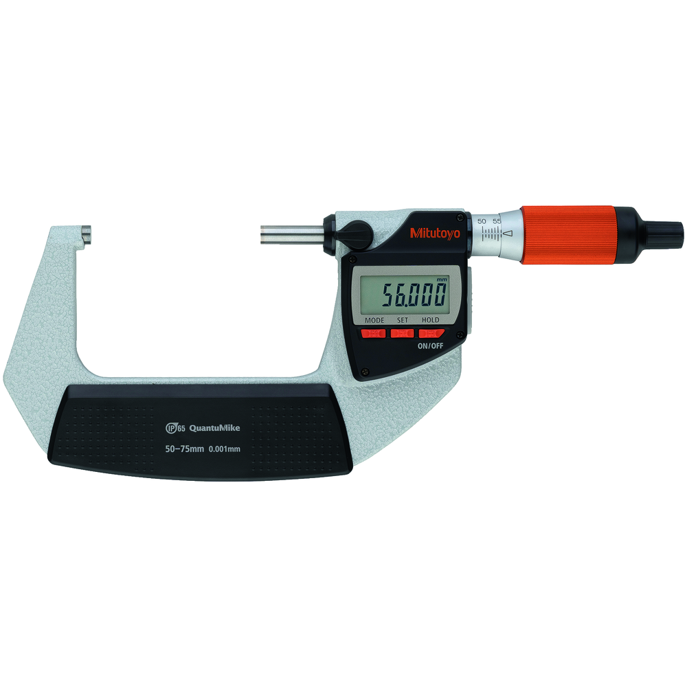 Bügelmessschraube digital 50-75mm (0,001mm) QuantuMike IP65, mit Datenausgabe