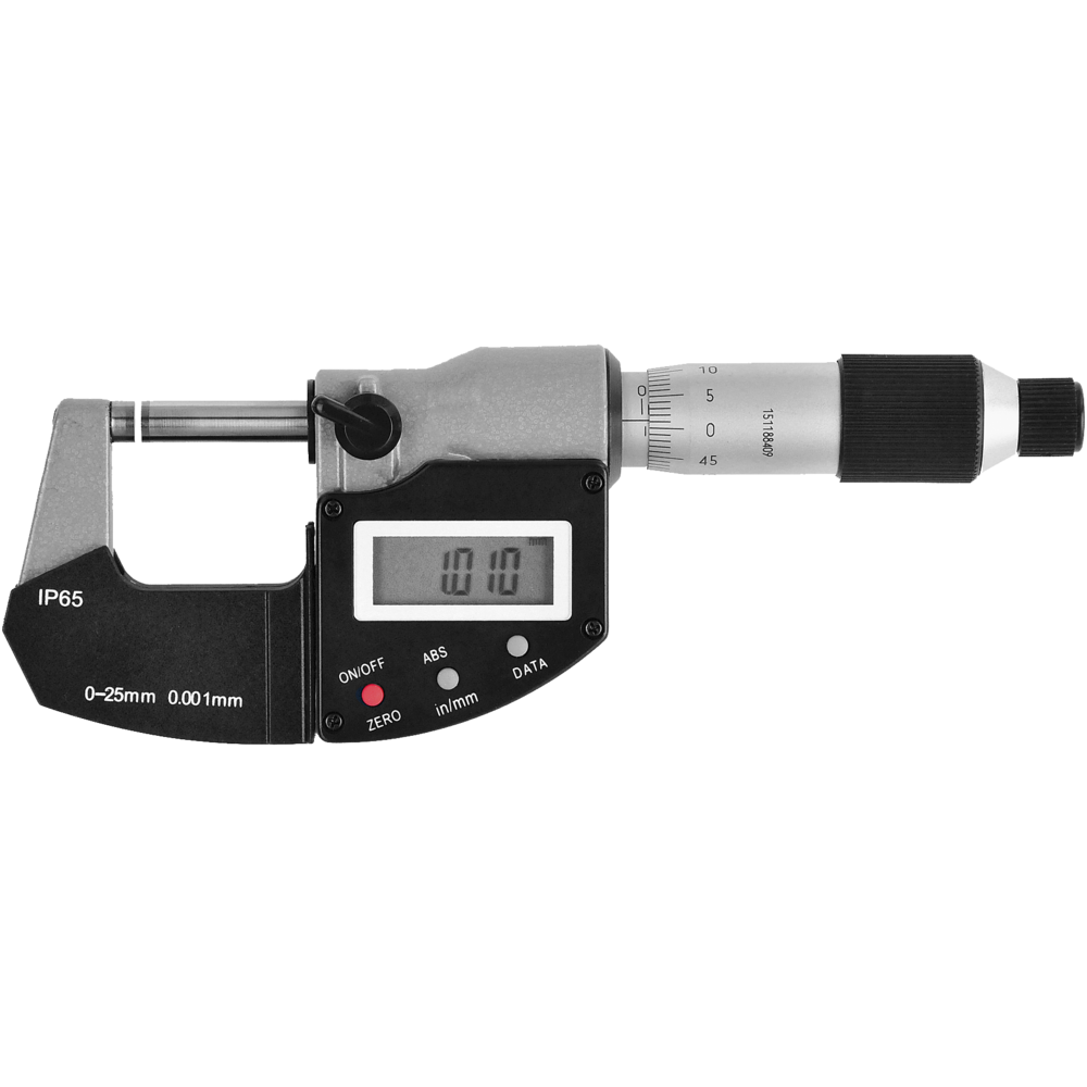 Bügelmessschraube digital (0,001mm) 0-25mm, IP65