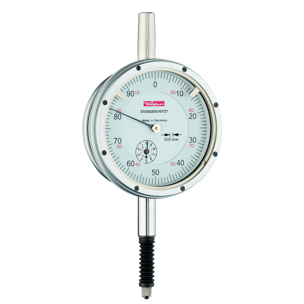 Messuhr 10mm (0,01mm) Außenring-ø61,5mm, IP67 öl- u. wasserdicht, stoßgeschützt