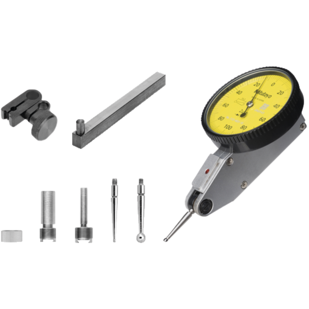 Fühlhebelmessgerät 0,2mm (0,002mm) Skala 0-100-0, Außenring-ø 40mm,Satz komplett