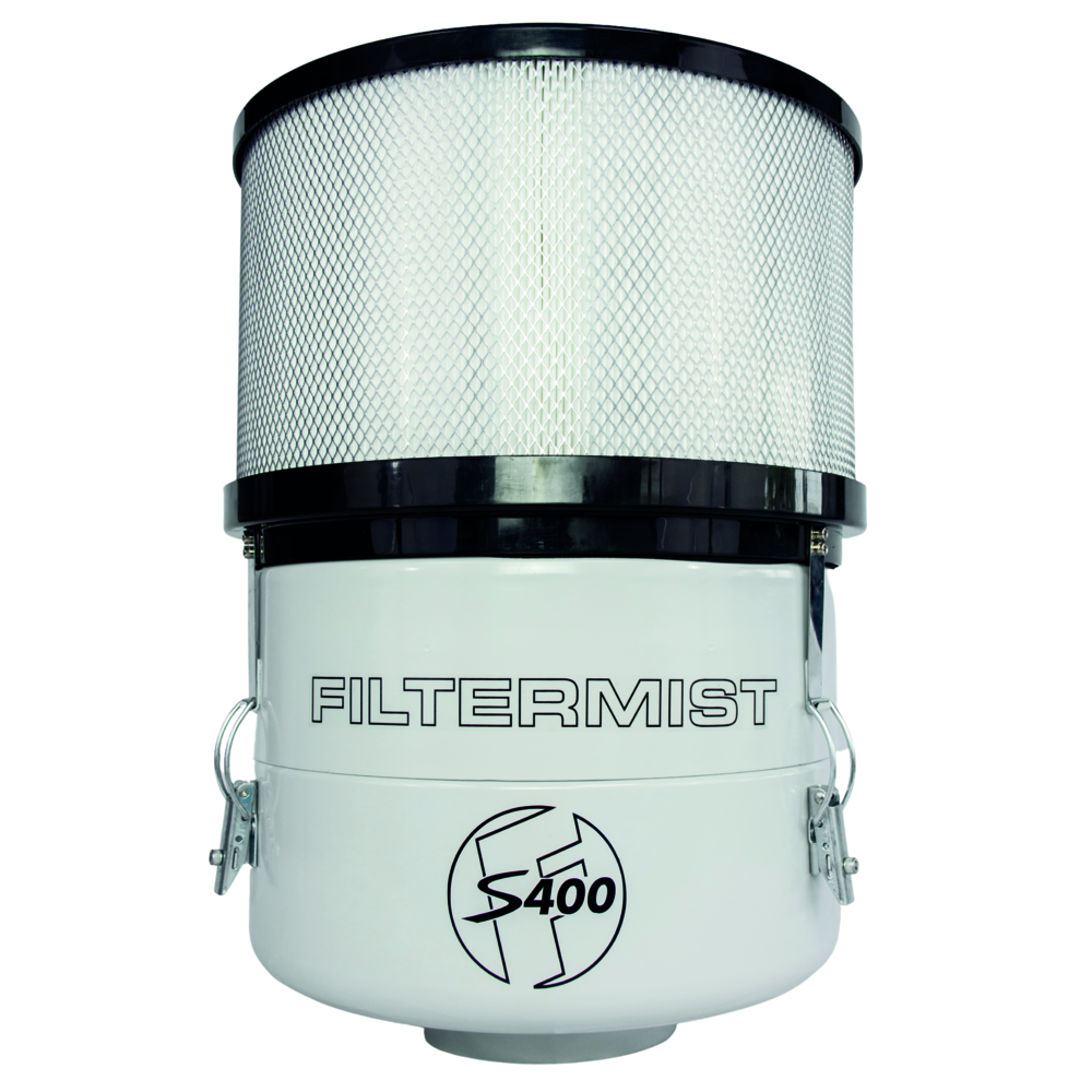Ölnebelfilter S400 RAL7035 mit hocheffizientem Nachfilter