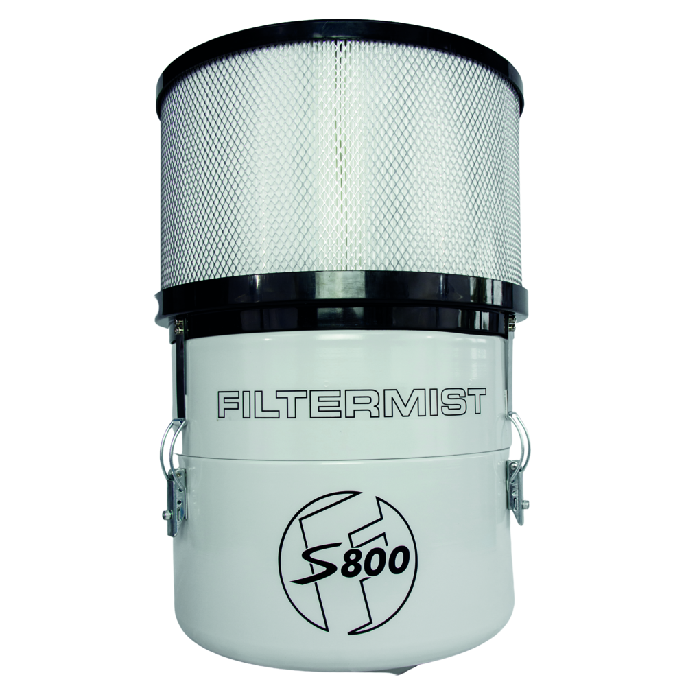 Ölnebelfilter S800 RAL7035 mit hocheffizientem Nachfilter