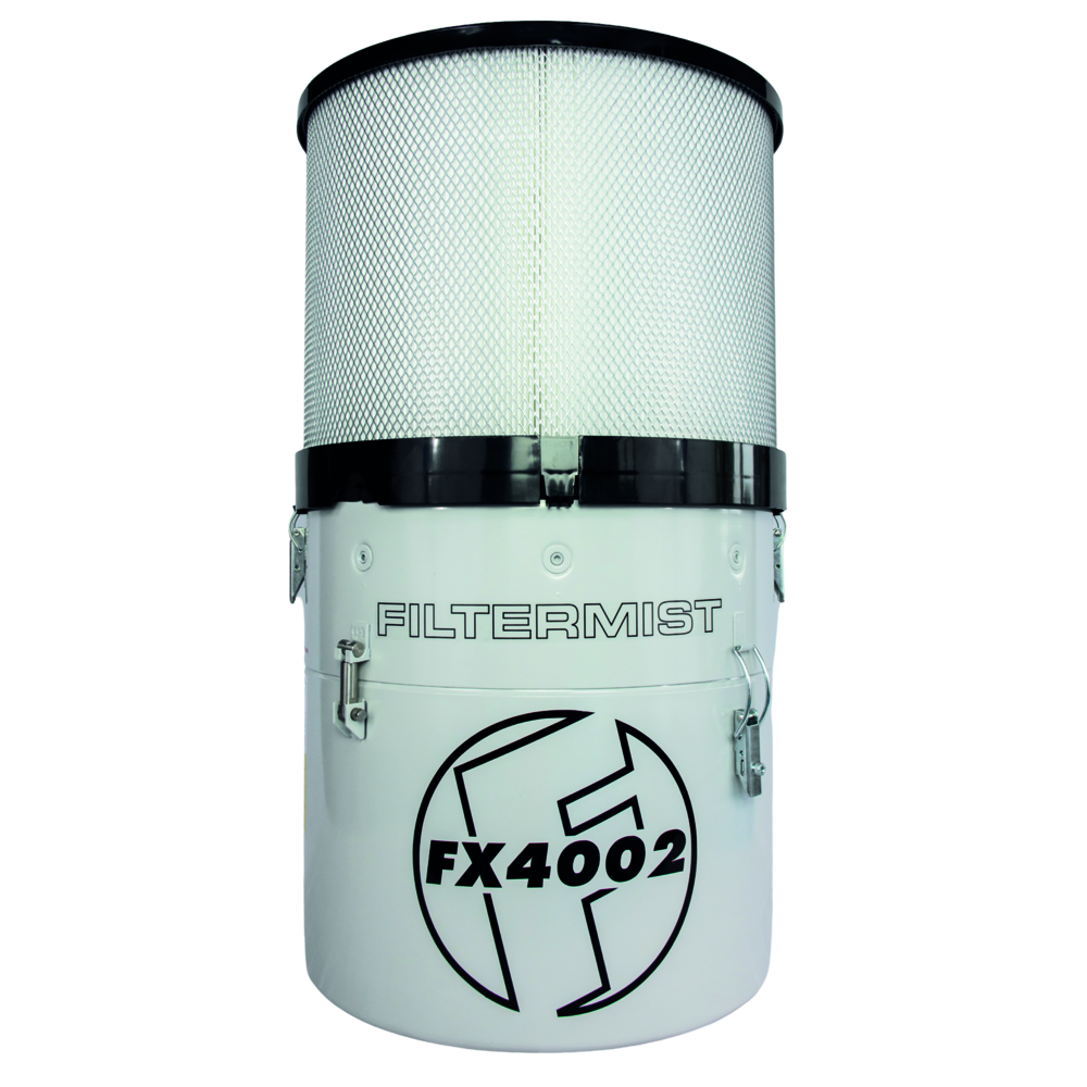 Ölnebelfilter FX 4002 / Serie 2 RAL7035 mit hocheffizientem Nachfilter