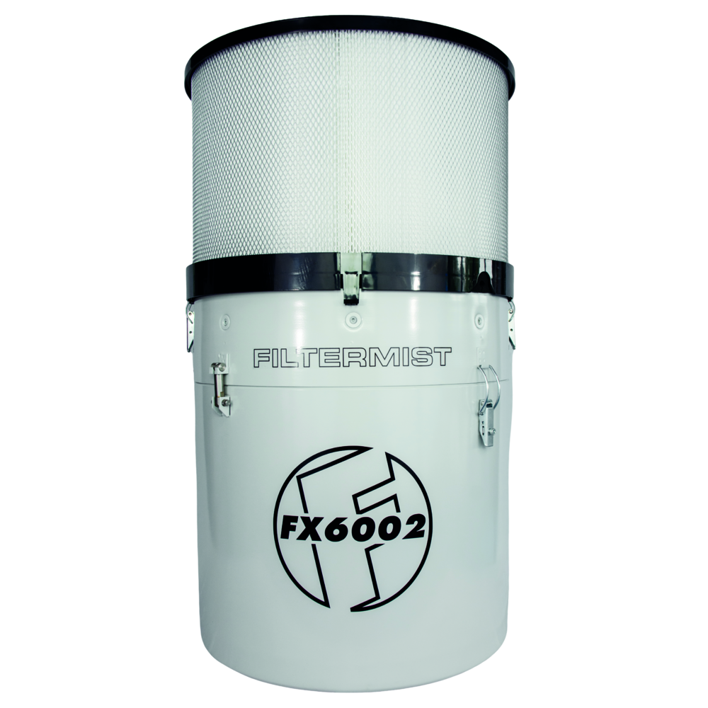 Ölnebelfilter FX 6002 / Serie 2 RAL7035 mit hocheffizientem Nachfilter