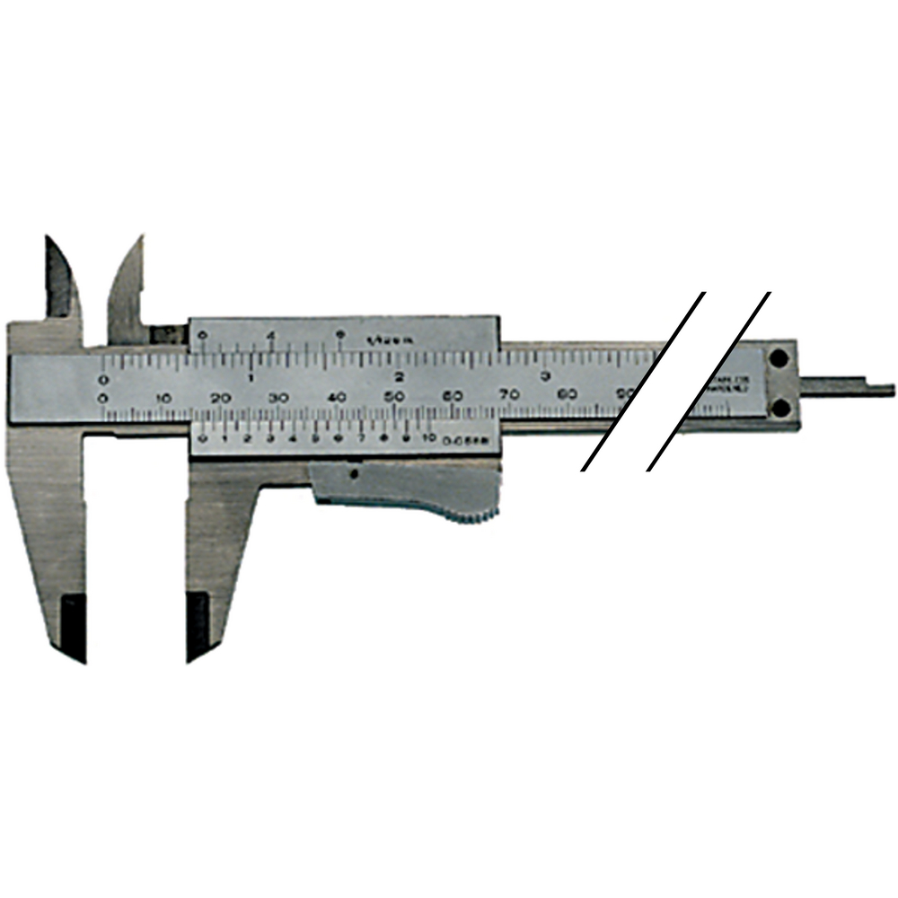 parallaxfreier Messschieber 150 mm mit Schnellverstellung